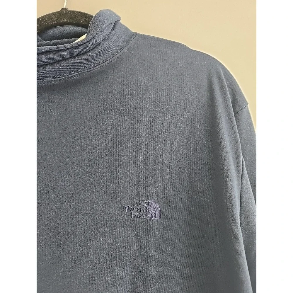 Vtg The North Face Blue Turtleneck Long Sleeve Pullover Men's Size Medium‎